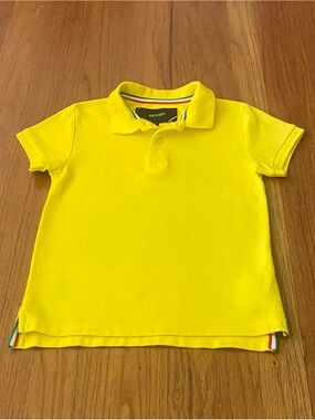 Ferrari Yellow Pique Kids Polo Shirt